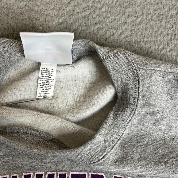 University of Scranton Champion Sweatshirt Men XL Gray Purple Sweater - Picture 6 of 11